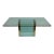 1970s Leon Rosen for Pace Collection Glass and Brass Dining Table For Sale
