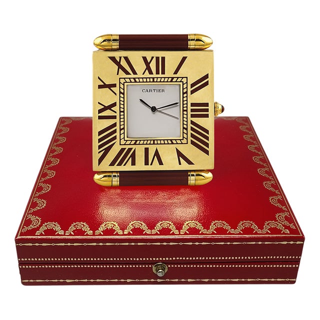 Alarm Clock Pendulette from Cartier, Swiss, 1990s For Sale