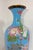 Huge Antique 19th Century Japanese Meiji Cloisonne Enamel Baby Blue Palace Vase For Sale - Image 11 of 17