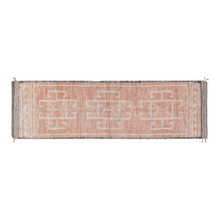 New Moroccan Hand Knotted Wool Rug, 2'8x9 For Sale