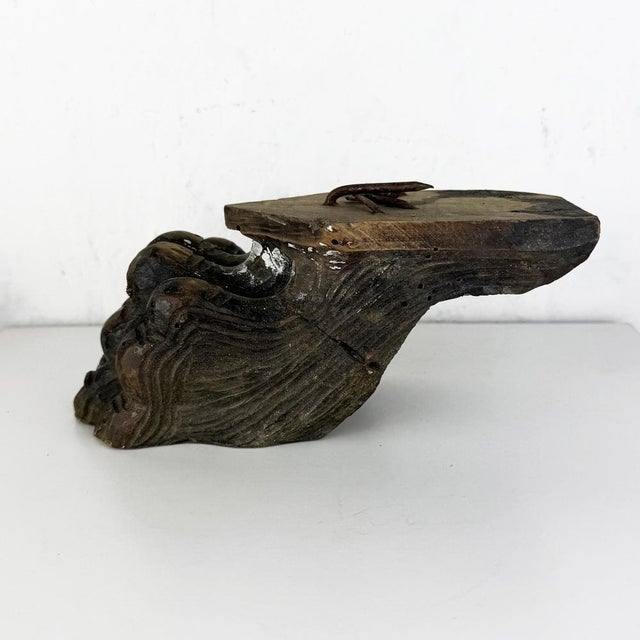 Carved Wooden Lion Paws, Set of 2 For Sale - Image 6 of 13