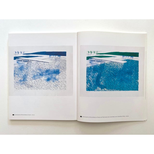 Paper David Hockney " Etchings and Lithographs " Vintage 1988 First Edition Lithograph Print Pop Art Book For Sale - Image 7 of 12