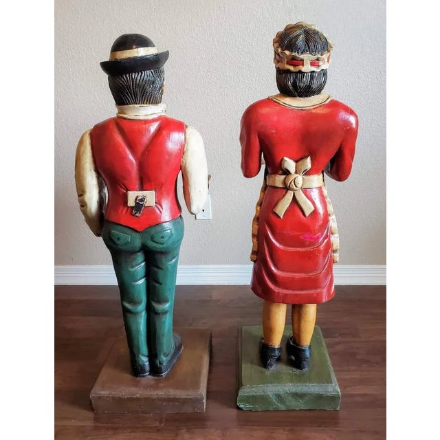 Art Deco Period Hand Carved & Painted Butler Dumb Waiter For Sale - Image 9 of 11