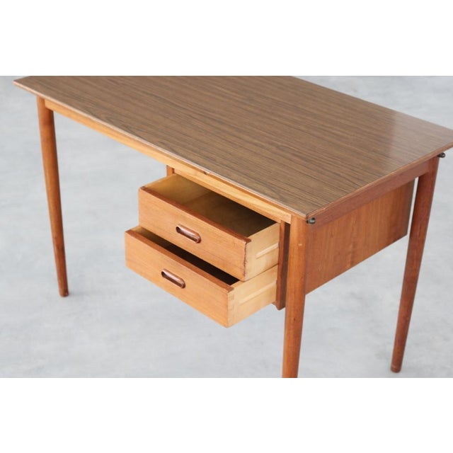 Mid-Century Modern Vintage Danish Teak Desk, 1960s For Sale - Image 3 of 8