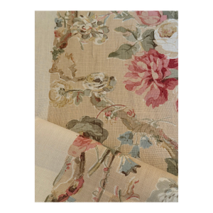 Lee Jofa Bryanston Hand Blocked Fabric 19 1/2 Yards