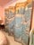 Asian Antique Antique Six Panel Watercolor Floor Screen For Sale - Image 3 of 15