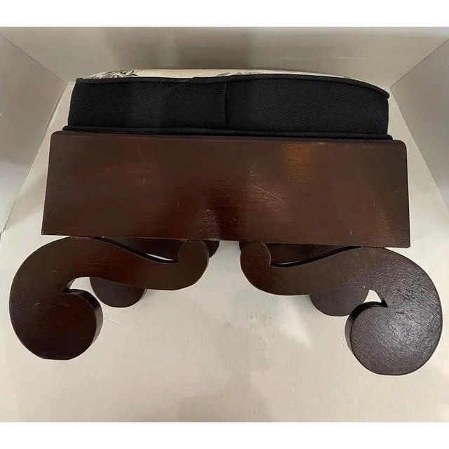 American 1890s American Empire Revival Foot Stool For Sale - Image 3 of 12