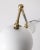 Metal Vintage Italian Table Lamp in Brass and White Metal, 1960s For Sale - Image 7 of 11