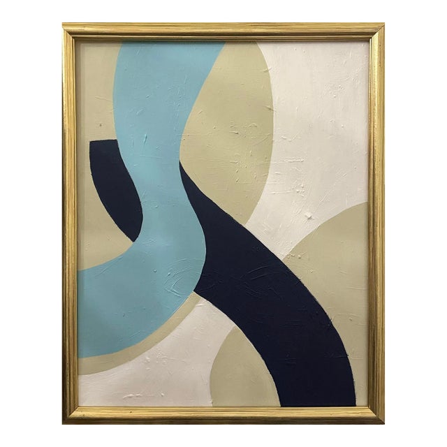 Contemporary Abstract Framed Original Painting by Ilana Greenberg For Sale