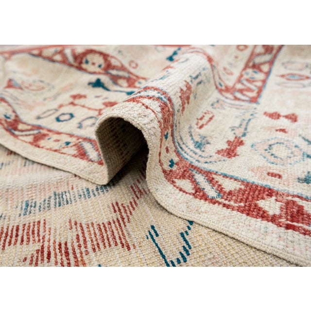 Early 21st Century Antique Look Turkish Oushak Rug 8'7" x 12'5" For Sale - Image 5 of 6