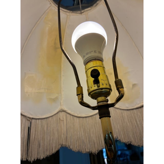 Large Vintage Italian Ceramic Lamp Signed D Polo Uiato For Sale - Image 9 of 10