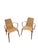Stitched Leather and Rattan Armchairs by Jacques Adnet, 1950s, Set of 2 For Sale - Image 10 of 10