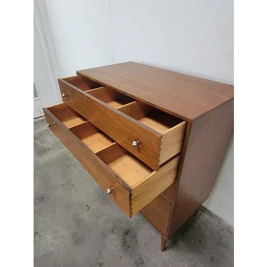 Wood 1960s Mid Century Modern Brown Saltman Dresser For Sale - Image 7 of 13