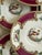 Myott Son & Co. Vintage Myott Chelsea Bird Dessert Plates – 6 7/8 Inch Staffordshire England Plates – Burgundy and Gold English China - Set of Ten (10) For Sale - Image 4 of 9