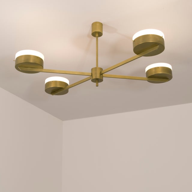 The Celeste Supine Wall / Ceiling Light brings elegance to midcentury design through the inspiration of Italian design -...