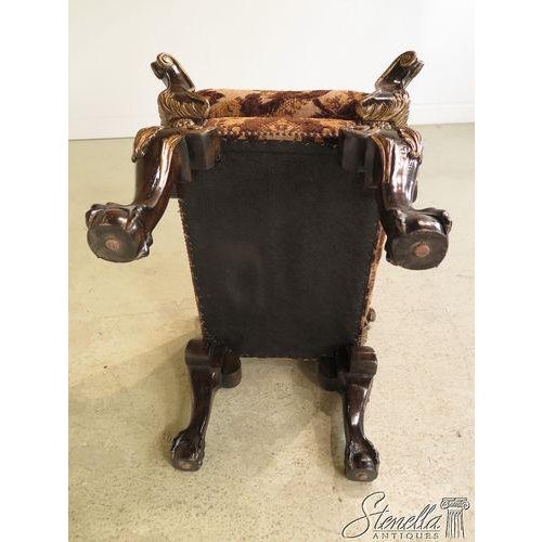Textile Marge Carson Large Oversized Ball -N- Claw Upholstered Ottoman or Stool For Sale - Image 7 of 7