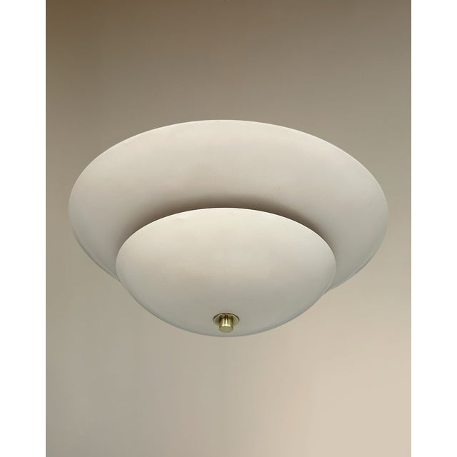 Handcrafted Customized Flush Mount Lamp Lighting Fixture For Sale - Image 4 of 9