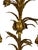 Decorative Italian Gilt Metal Candle Sconces Bulrush Motif - A Pair For Sale - Image 12 of 13