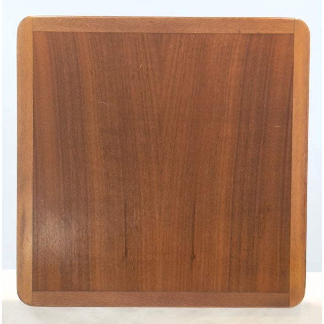 Wood Vintage 1960s Dux of Sweden - 3 Teak All Original Early Design Stacking Tables For Sale - Image 7 of 12