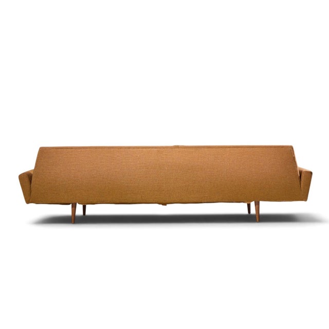 Adrian Pearsall for Craft Associates Mid Century Walnut Gondola Sofa For Sale In Chicago - Image 6 of 9