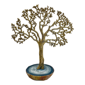 John Richard Modern Gold Tree Agate Sculpture