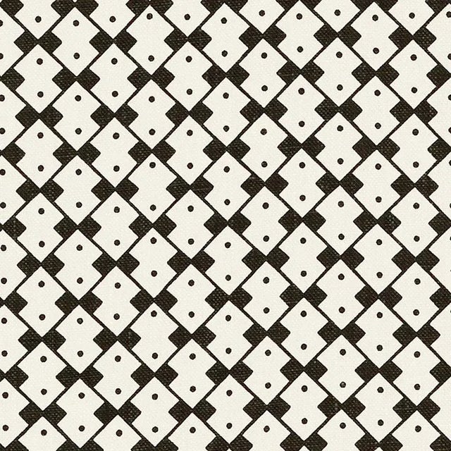 Schumacher X David Oliver Domino Fabric in Piano Forte For Sale