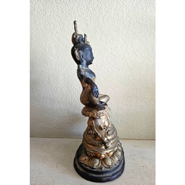 Metal 19th Century Nepalese Bronze Lokeshvara (Padmapani) on Chimera For Sale - Image 7 of 12
