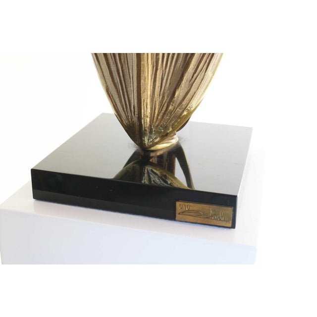 Maison Charles Cythere Bronze Table Lamp by Chrystiane Charles for Maison Charles, France, 1970s For Sale - Image 4 of 18