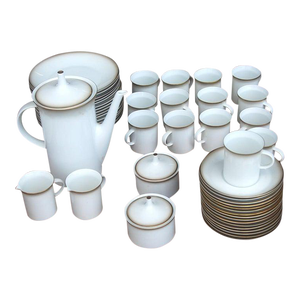 Mid 20th Century Vintage Kontrollstelle for Rosenthal Germany Coffee / Dessert Set 54 Pieces