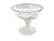 This vintage footed bowl with a clear glass and frosted base adorned with three sculptural lion heads. Standing 6.5 inches...