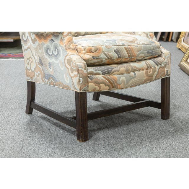 Cream Vintage Mid Century Modern Erwin Lambeth Lounging Armchair and Ottoman For Sale - Image 8 of 8