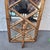 1940's Hollywood Regency Heavy Gilt Iron Faux Bamboo Wall Mirror Candle Accent For Sale - Image 10 of 12