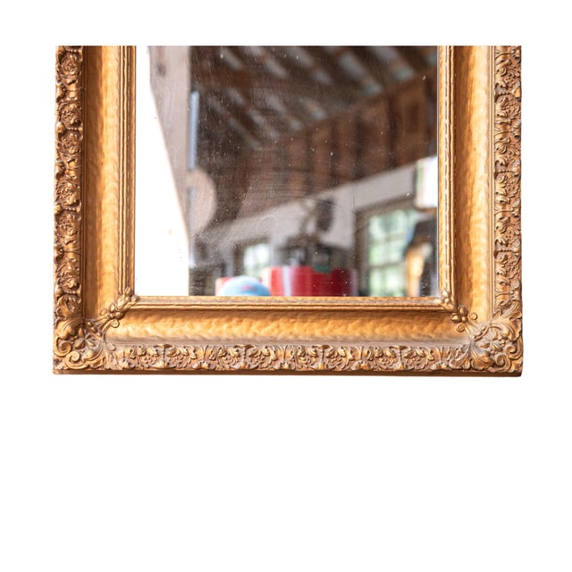 Gold Late 19th Century Gold Ornate Framed Mirror For Sale - Image 8 of 8