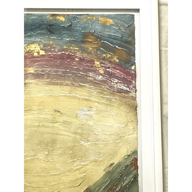 Original Becky Sansing (American, 20th Century) Framed Mixed Media Art Titled Brilliance III For Sale - Image 9 of 12