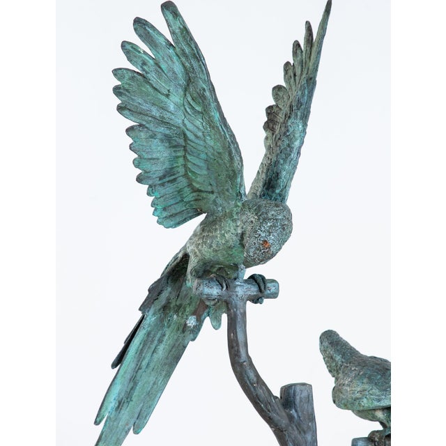 Bronze Sculpture of Three Parrots, Italy Mid 20th C. For Sale - Image 15 of 18
