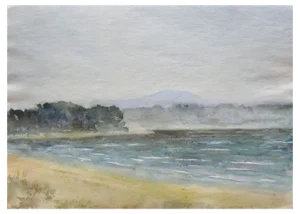 Herberts Mangolds, The Coast, 1969, Watercolor on Paper