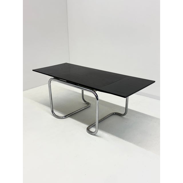 1970s Acerbis Dining Table with Black Oak Top by Giotto Stoppino, 1970s For Sale - Image 5 of 10