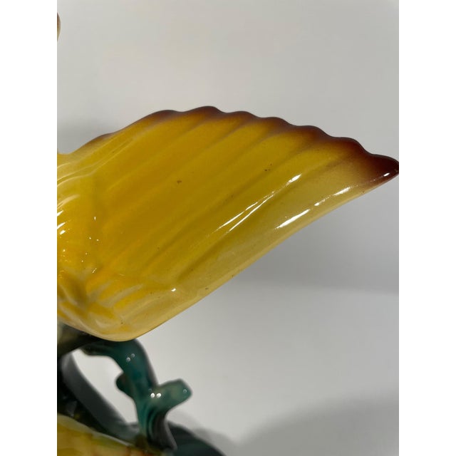 1950s Yellow Ceramic Cockatoo Figurine For Sale - Image 11 of 15