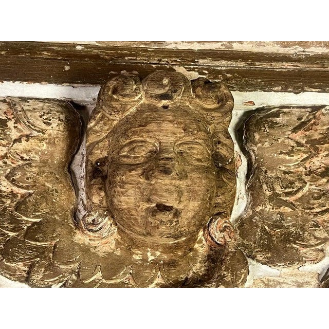 19th C. Painted & Parcel Gilt Mirror For Sale - Image 9 of 15