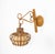 Mid-Century Modern Rattan and Bamboo Sconce Lantern, Italy, 1960s For Sale - Image 4 of 11