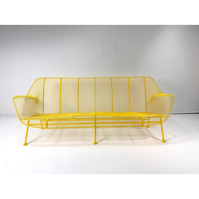 1950s Yellow "Sculptura" Collection Sofa by Russell Woodard For Sale - Image 9 of 9