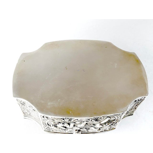 19th Century Late 19thC European Hanau Rococo Silver Trinket Box - 1 Pc For Sale - Image 5 of 16