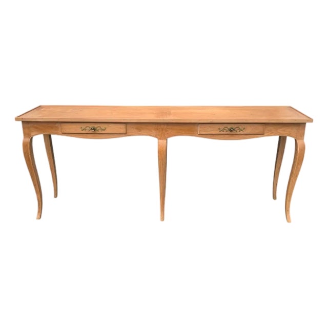 Henredon Louis XV Style Oak Console Table French For Sale