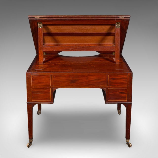 Tall Antique Architect's Riser Desk, English, Metamorphic, Cartographer, Regency For Sale - Image 6 of 12