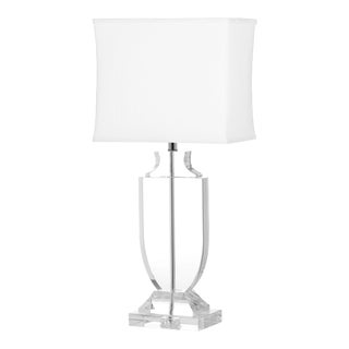 28-Inch H Crystal Urn Table Lamp - Clear For Sale