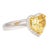 Gia Certified 3.32 Carat Fancy Intense Yellow Heart Cut Diamond Engagement Ring Size 6 For Sale - Image 4 of 8
