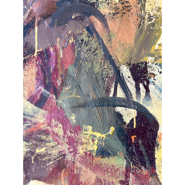 Mid-Century West Coast Abstract Expressionist Painting by Selma Moskowitz (1928–2018) For Sale - Image 15 of 17