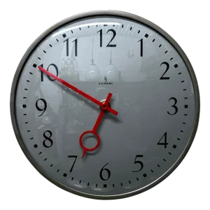 German Industrial Factory Clock by Peter Behrens for Siemens, 1960s