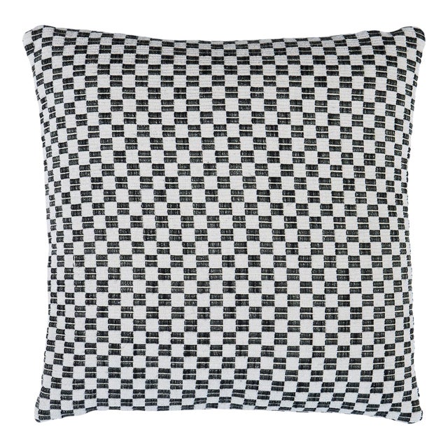 Schumacher Elkhart 20" Pillow In Black For Sale