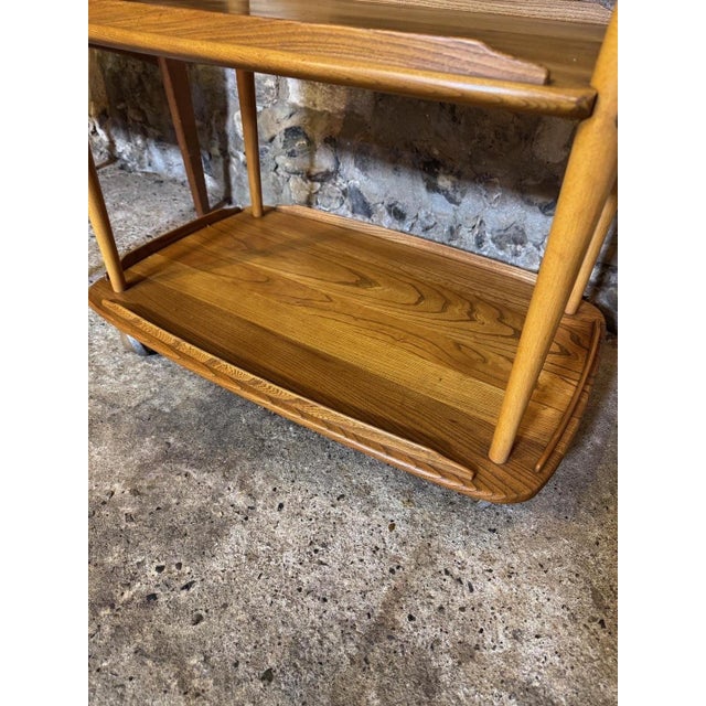 Vintage Blonde Drinks Trolley from Ercol, 1960s For Sale - Image 12 of 18